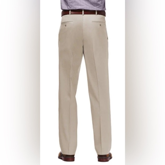 Haggar Premium No Iron Khaki Classic Fit Flat Front 38x32 - Picture 5 of 11